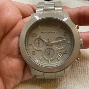 Michael Kors Oversized Grey Ceramic Watch [RARE]